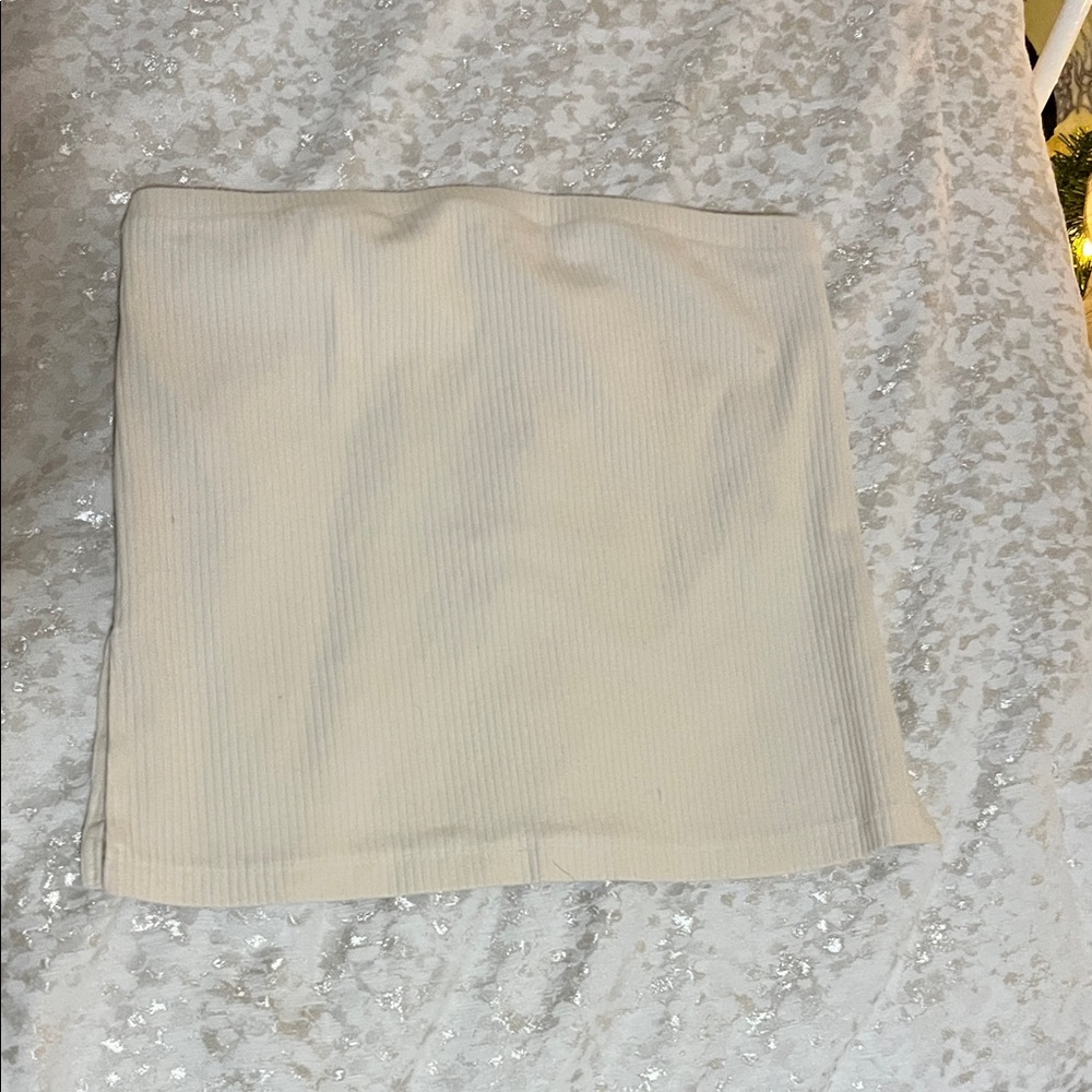 American Eagle Outfitters Cream Mini Skirt